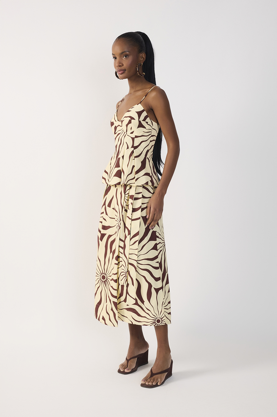 Alvorecer Print Cropped Cotton Skirt_3