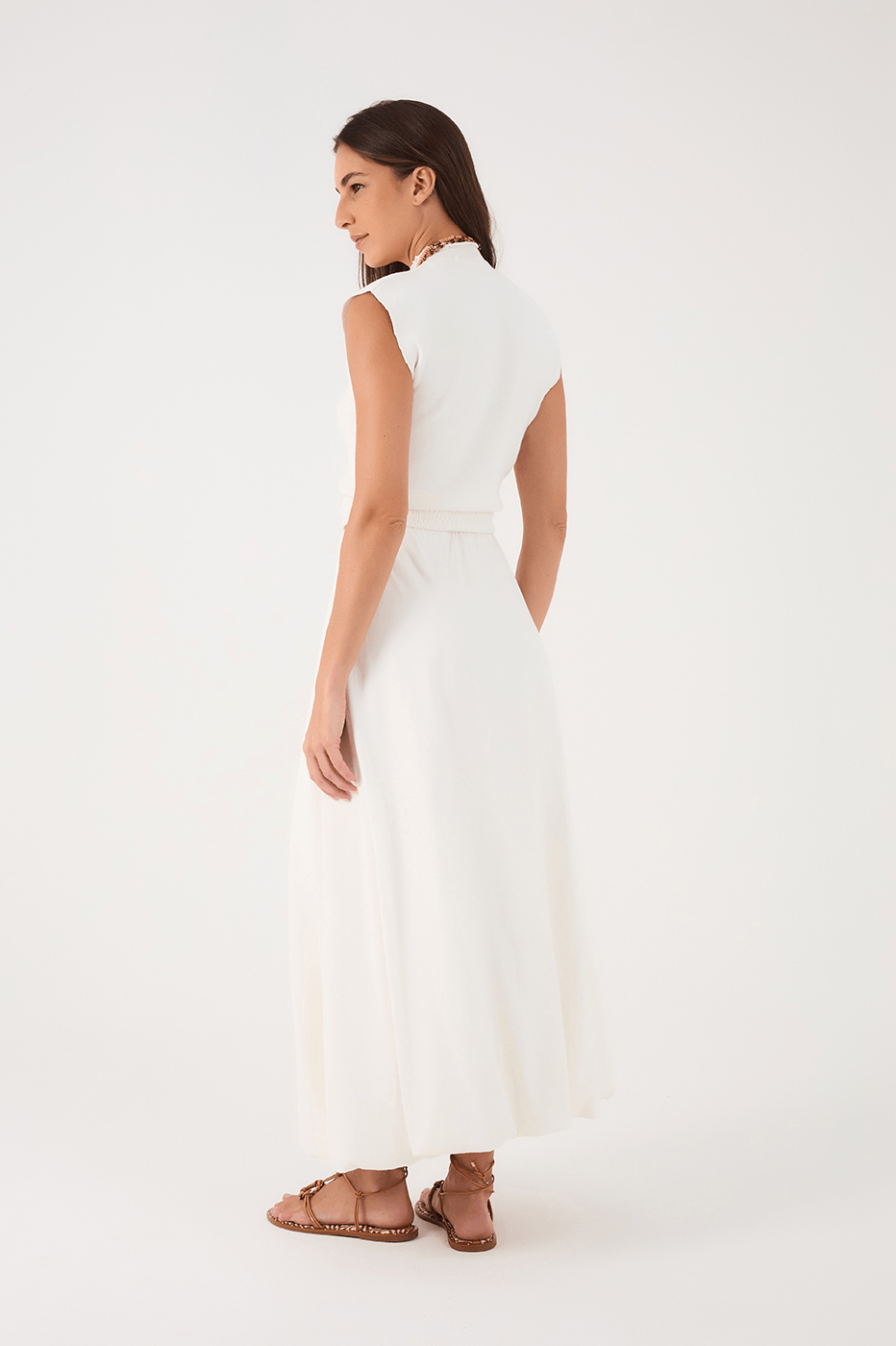 Off-White Pleats Balloon Maxi Skirt