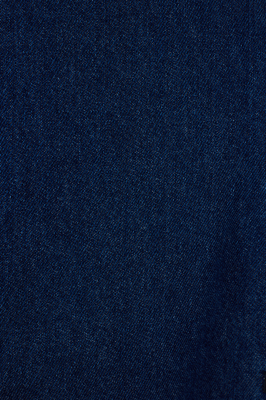 Denim Asymmetric Side Pockets Front Slit Maxi Skirt