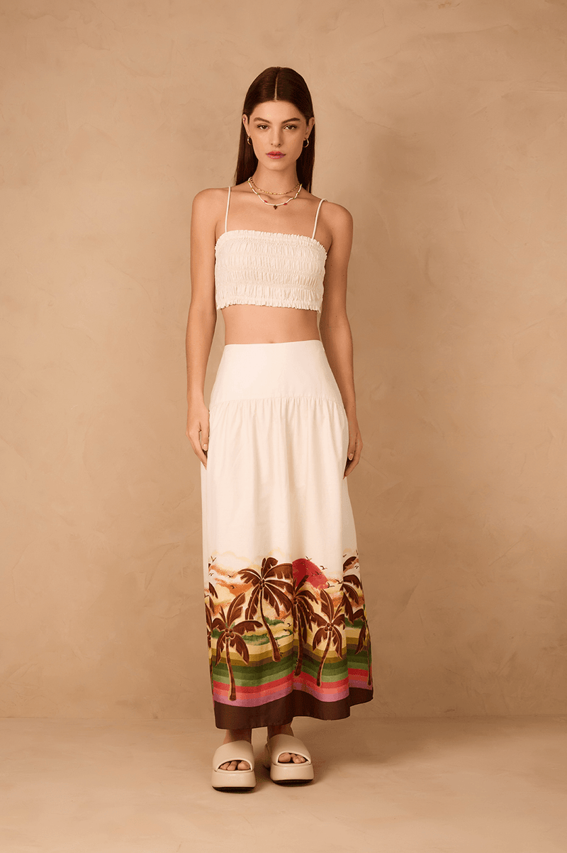 Off-White Horizonte High Waist Maxi Skirt_1