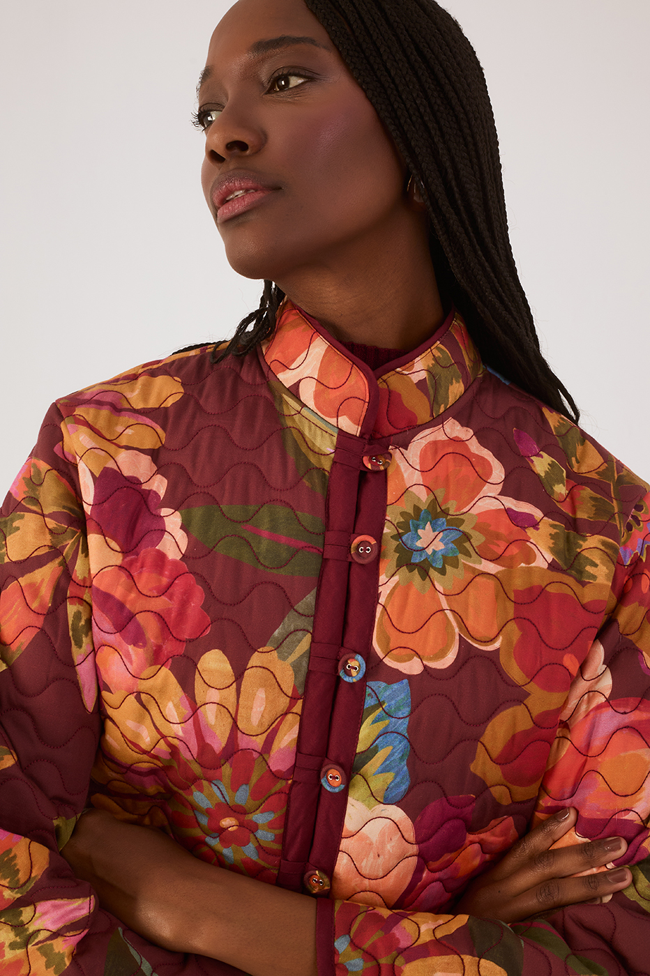 Garden Print quilted jacket_4