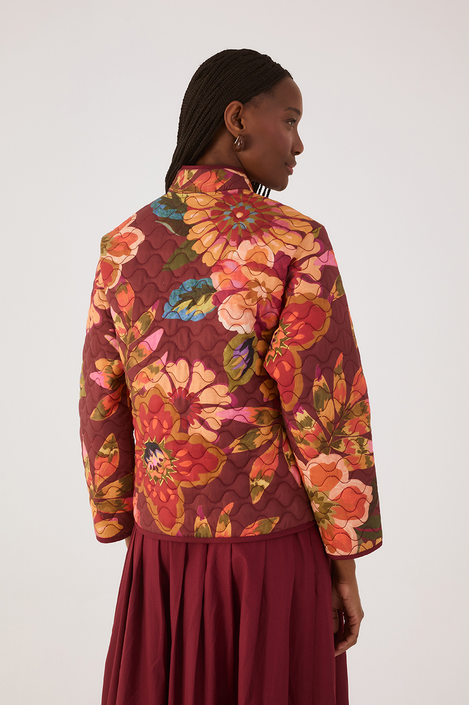 Garden Print quilted jacket_5