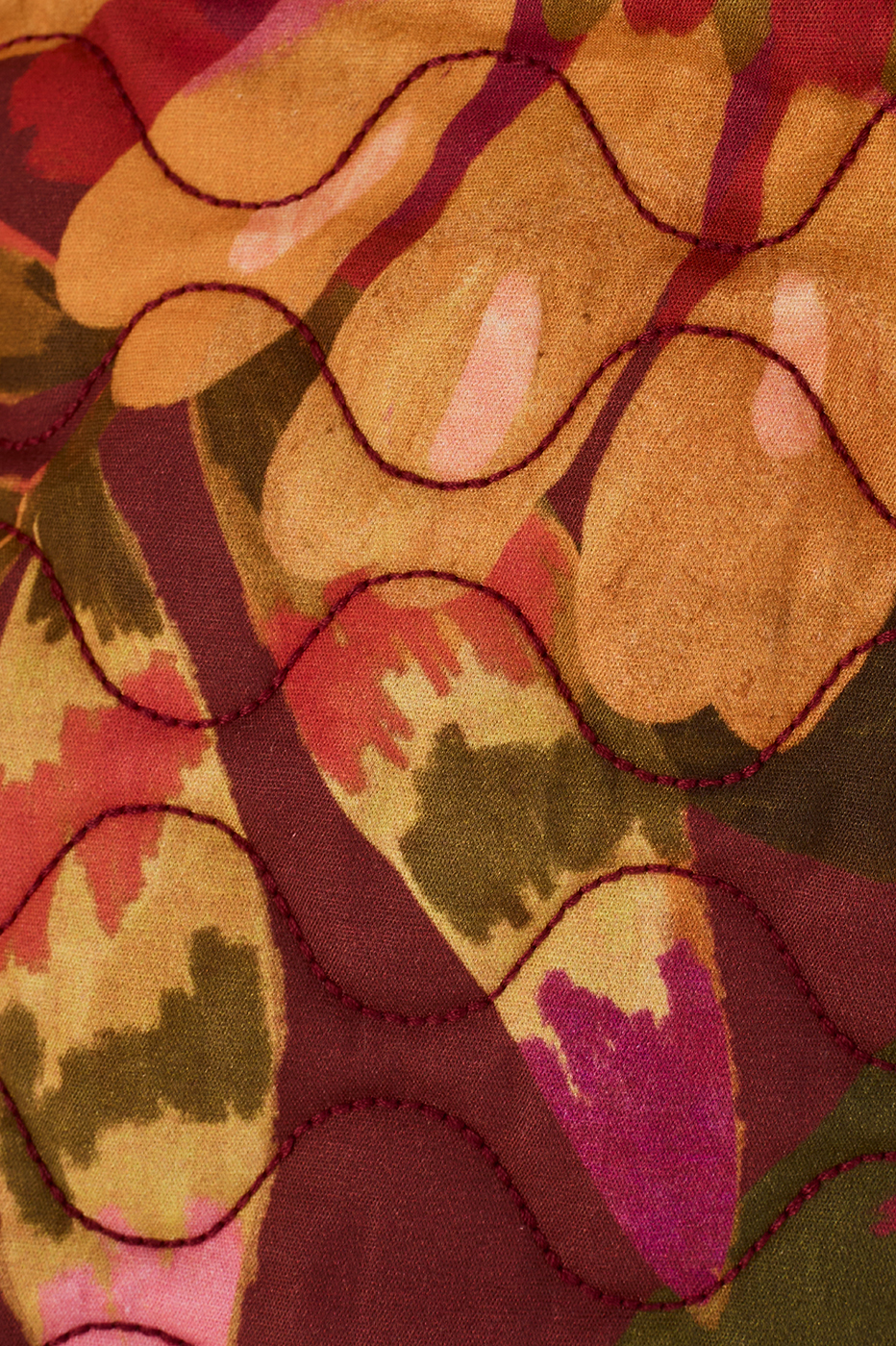 Garden Print quilted jacket