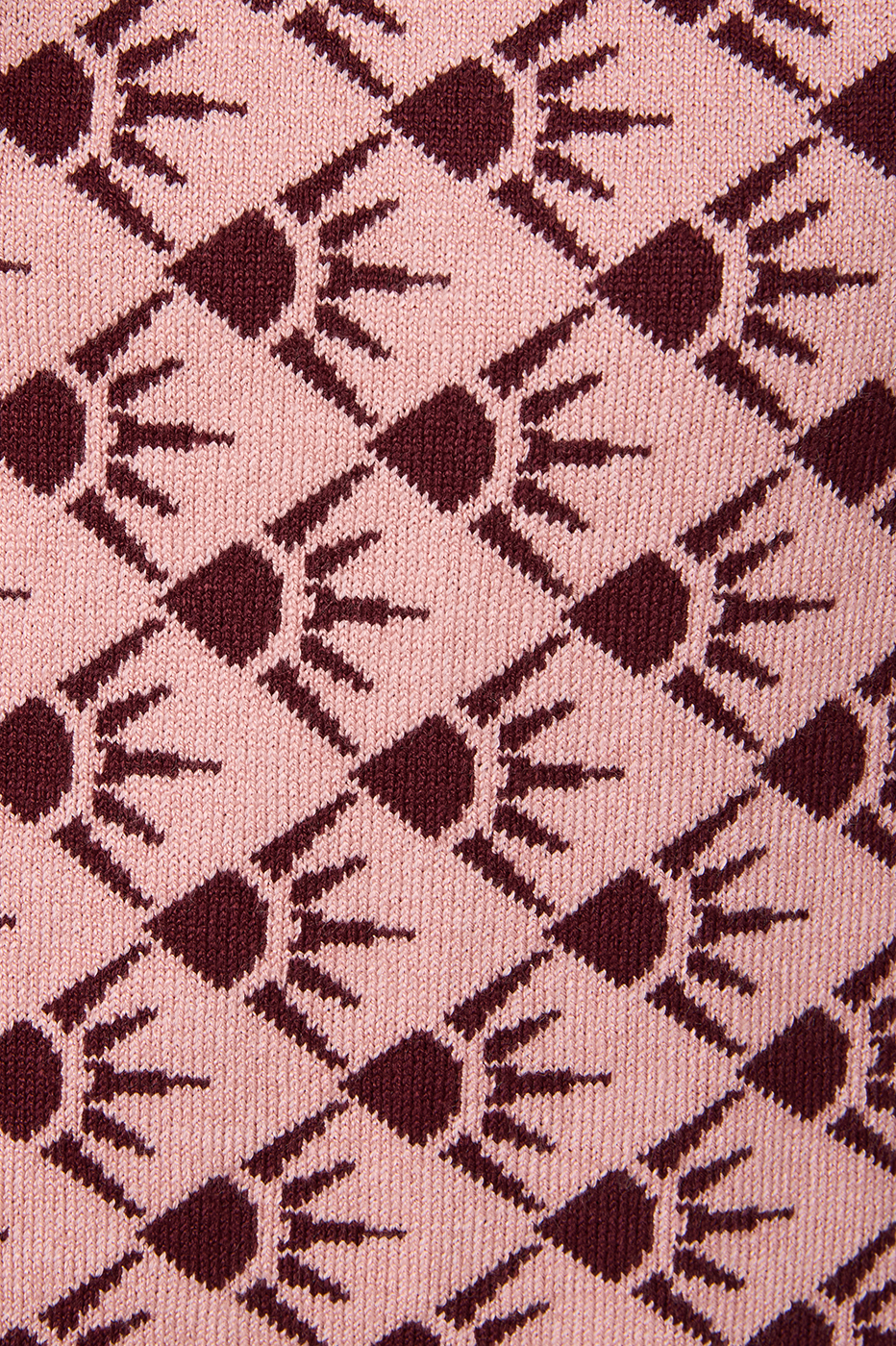 Wine Long Sleeve Tricot Cardigan_5