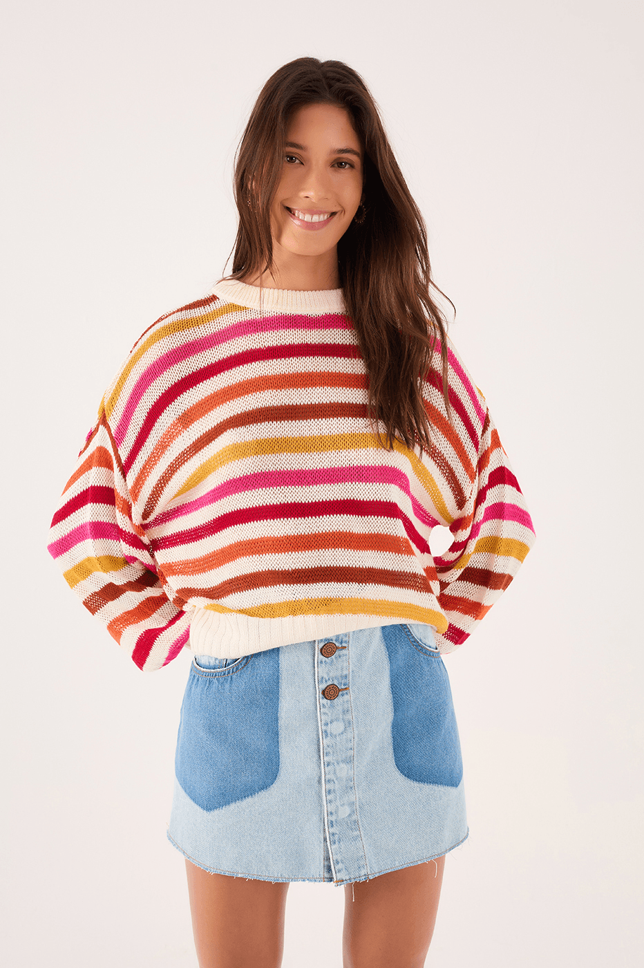 Tarde Stripe Knit Coat_1