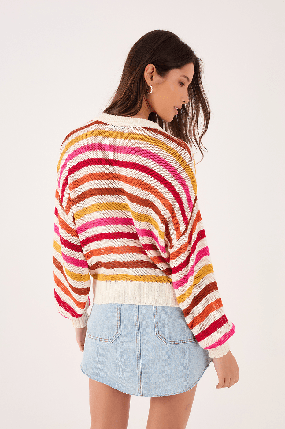 Tarde Stripe Knit Coat_5