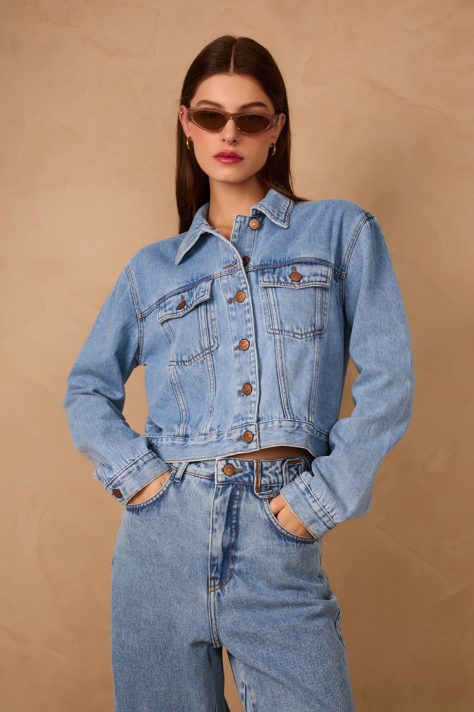 Denim Love Rio Buttoned Pockets Jacket