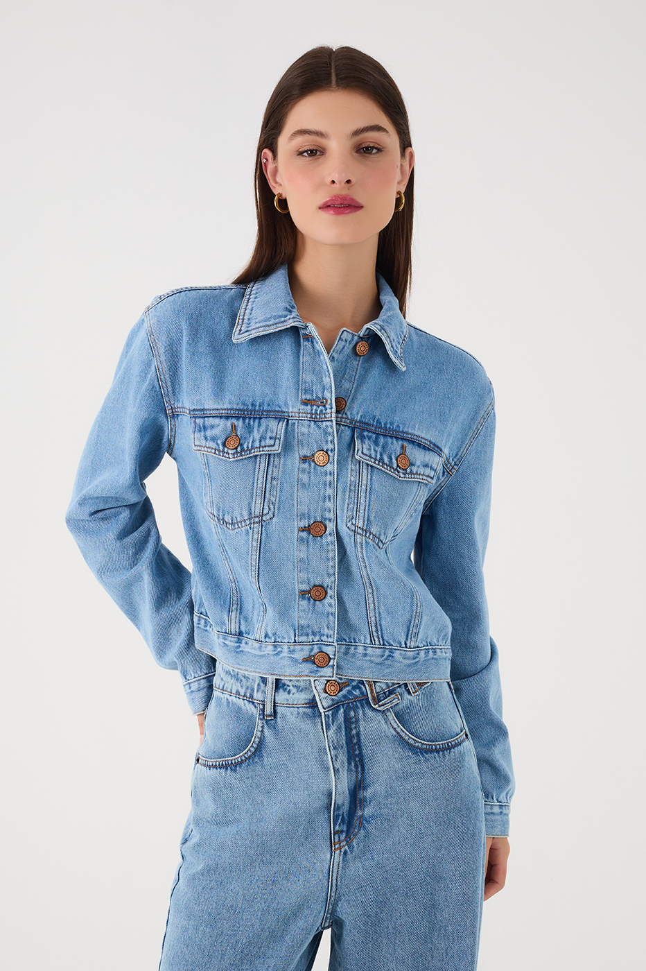 Denim Love Rio Buttoned Pockets Jacket