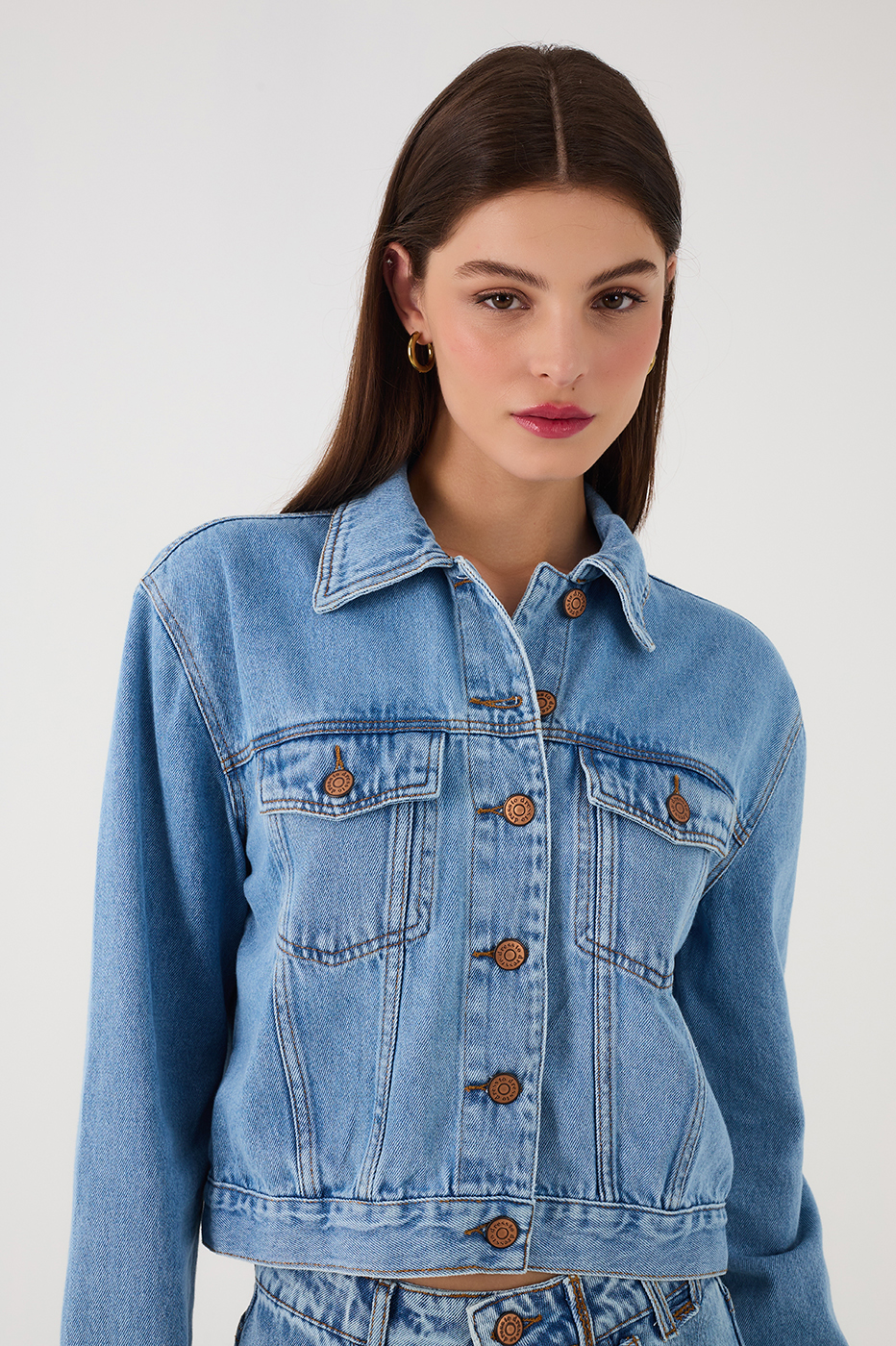 Denim Love Rio Buttoned Pockets Jacket