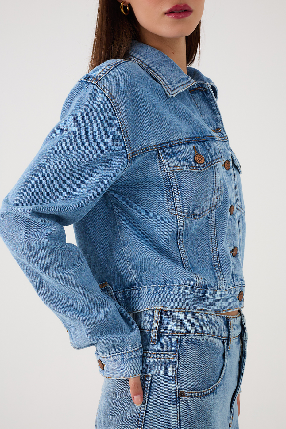 Denim Love Rio Buttoned Pockets Jacket