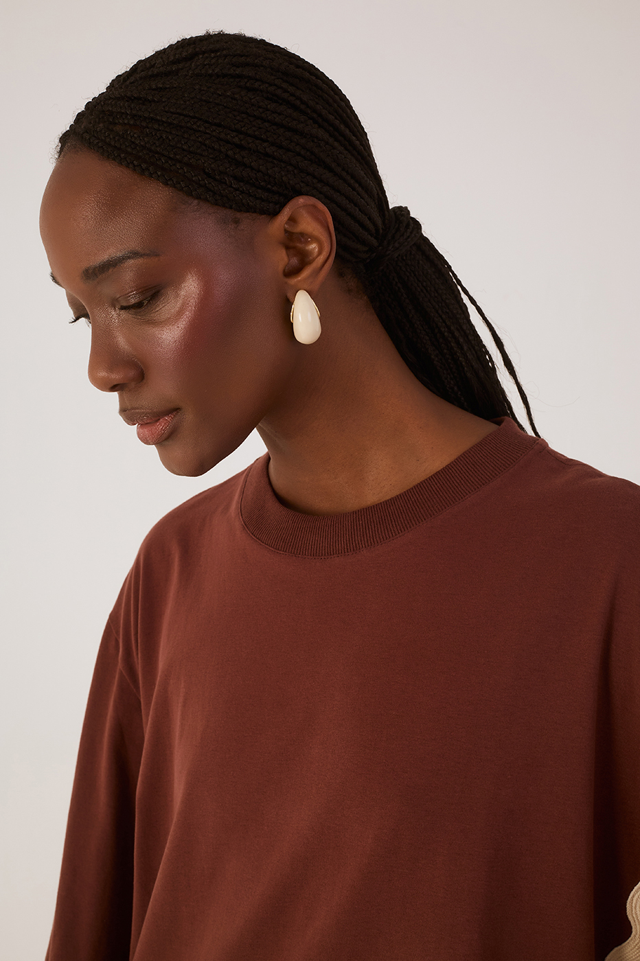 Brown Ondinha Crew Neck Sweatshirt