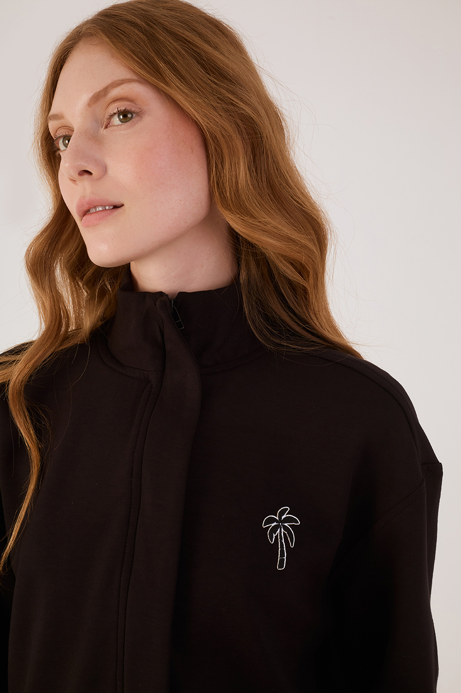 Black Topstitched Jacket