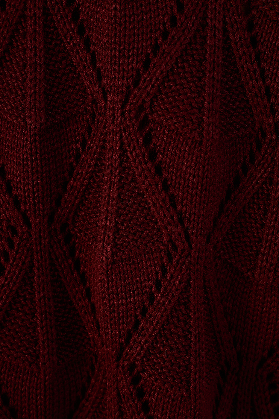 Wine Bossa Veleiro Open Tricot Cardigan