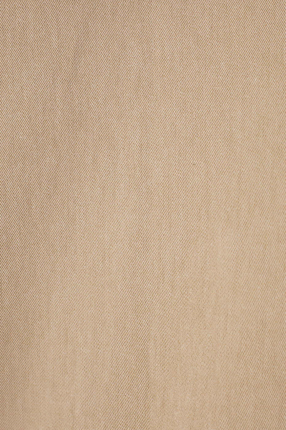 Beige Areia Collared Front Pockets Twill Jacket