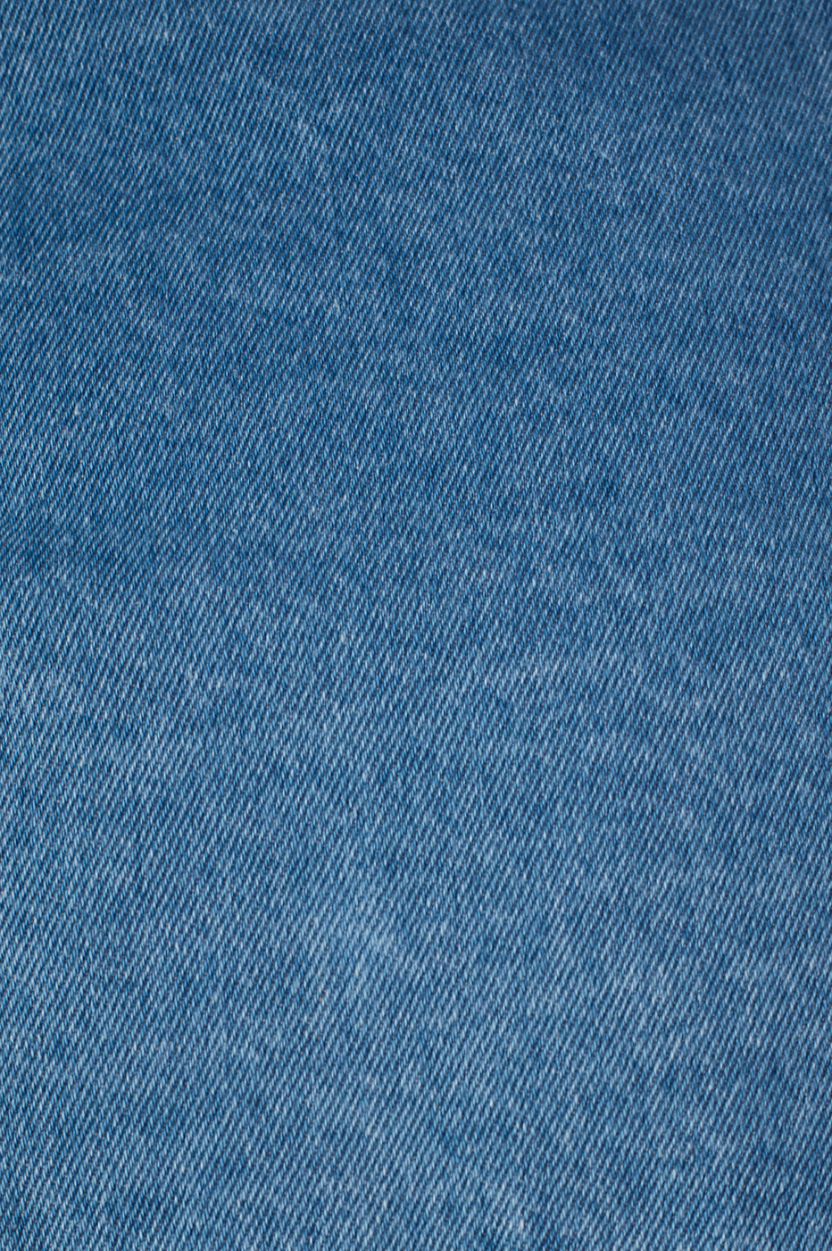 Denim Notched Lapel Buttoned Crop Trench Coat