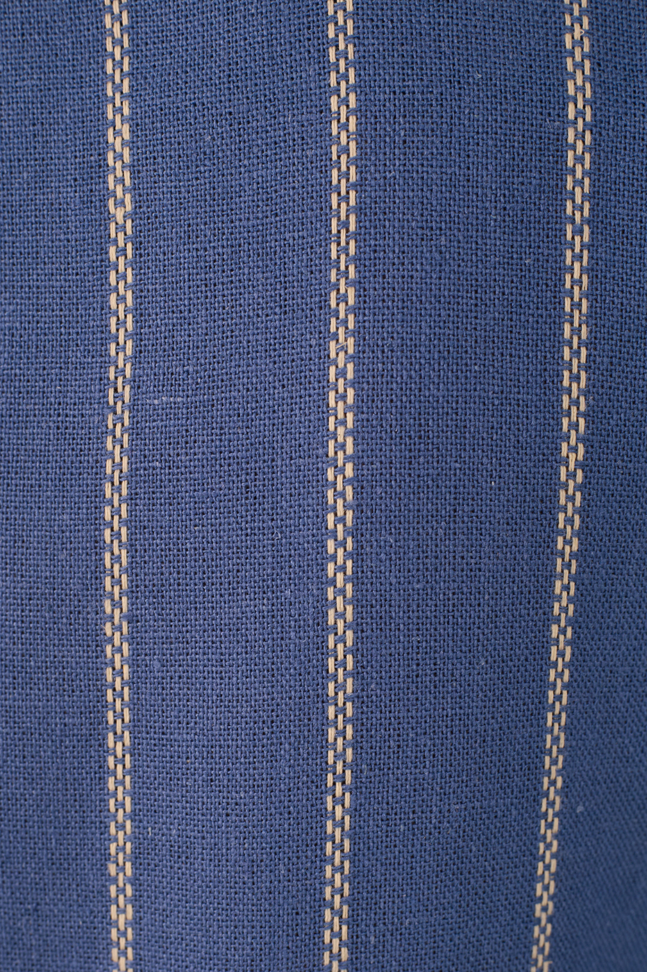 Blue Stripes Lapel Buttoned Linen Blazer_6