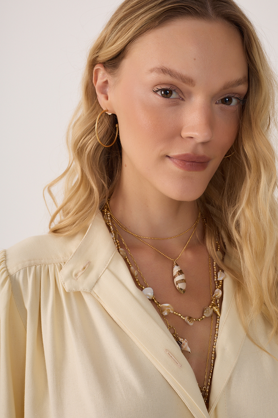 Linen Elastic Waist Parka_4