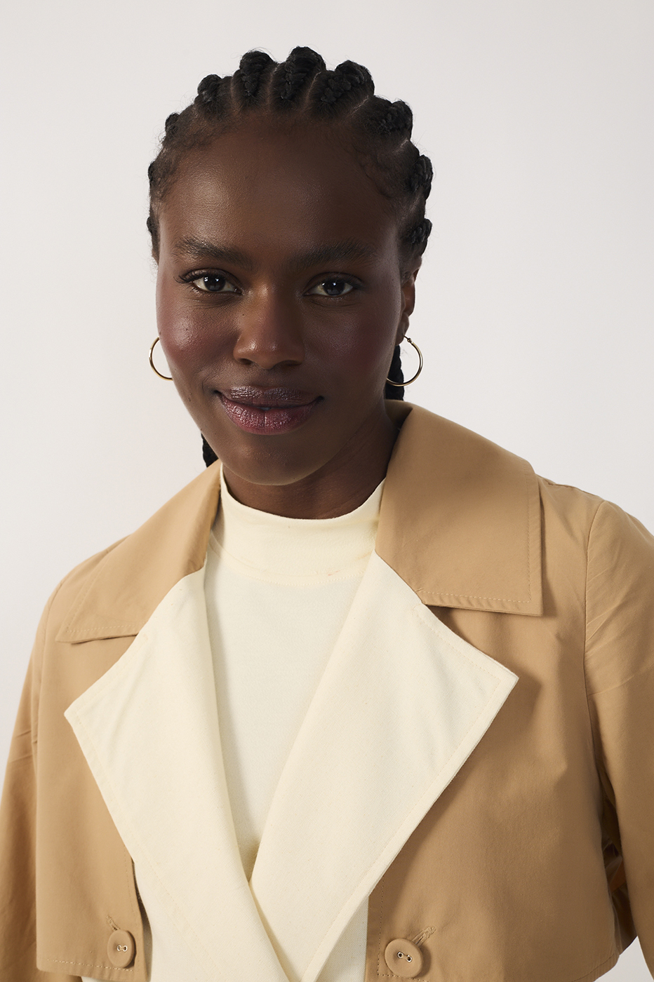 Two-Tone Linen Trench Coat_4
