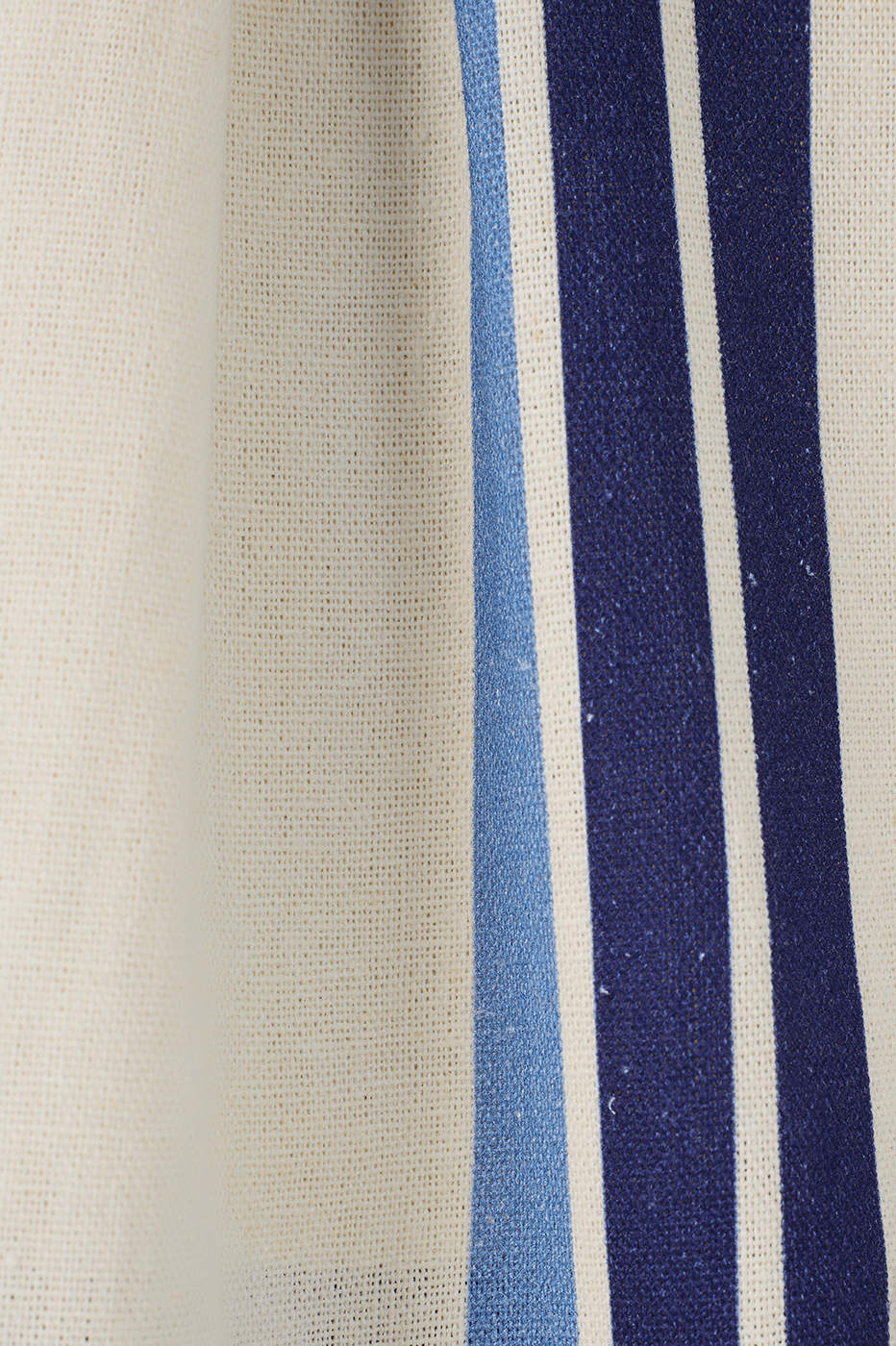 Blue Stripes Joa Lapel Button Linen Blazer
