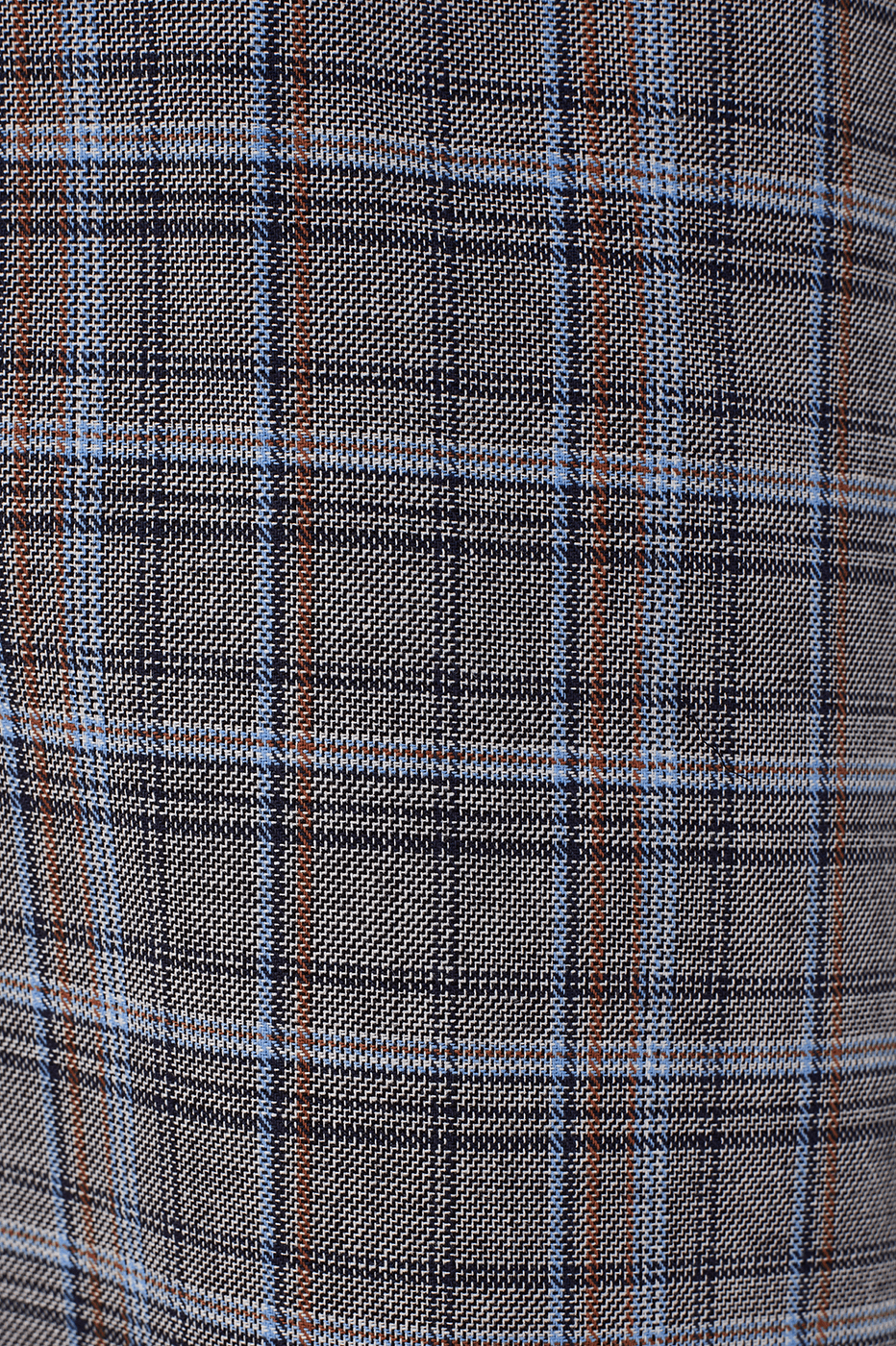 Grey Plaid Oversized Buttoned Notched Lapel Tailored Blazer