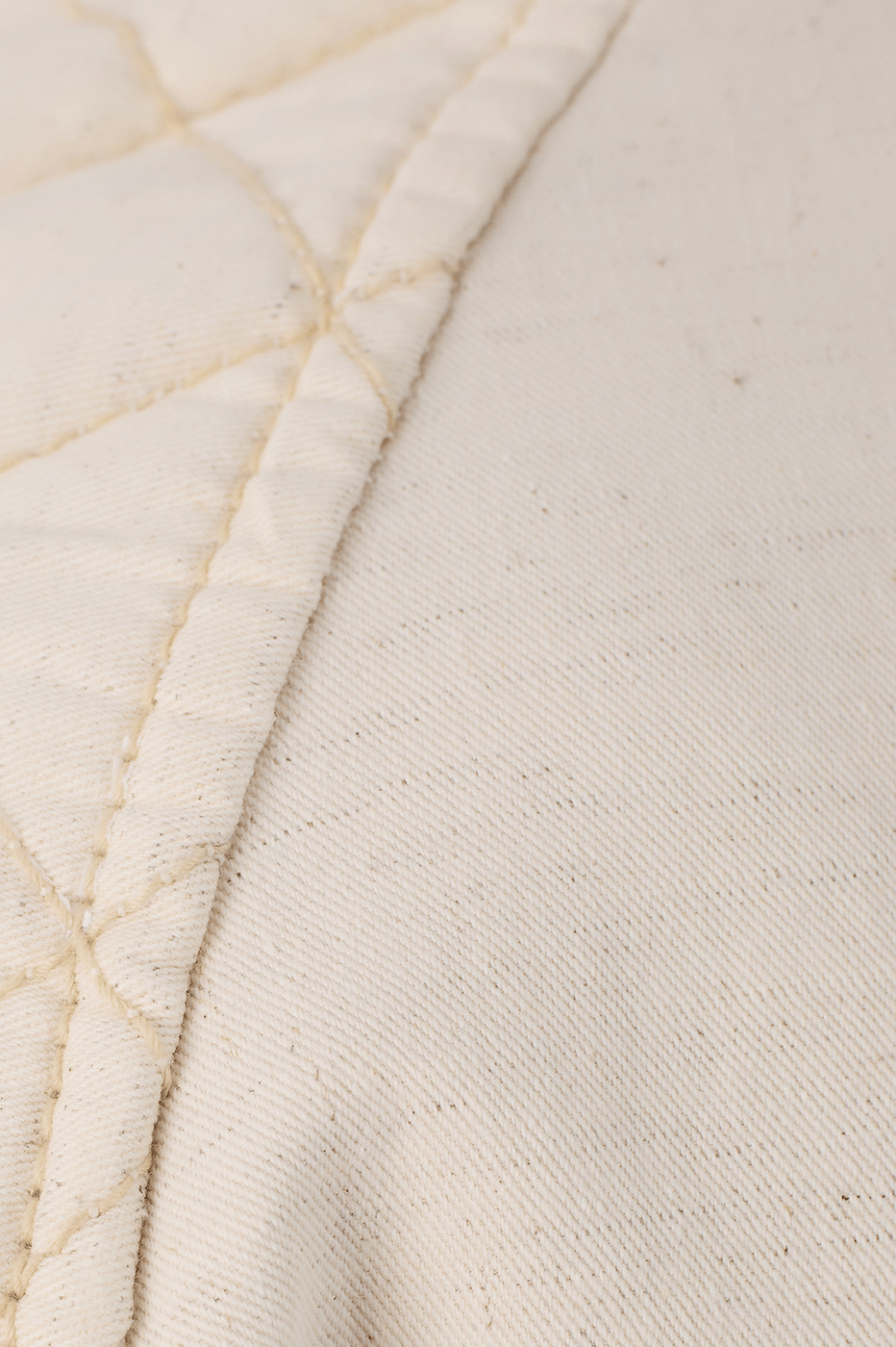 Off-White Collared Quilted Linen Jacket