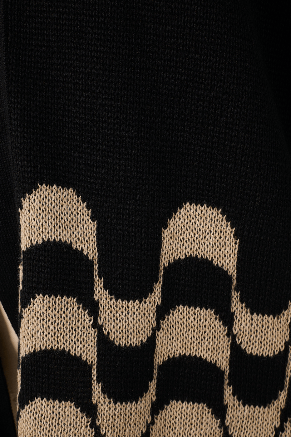 Black Orla V Neck Tricot Cardigan