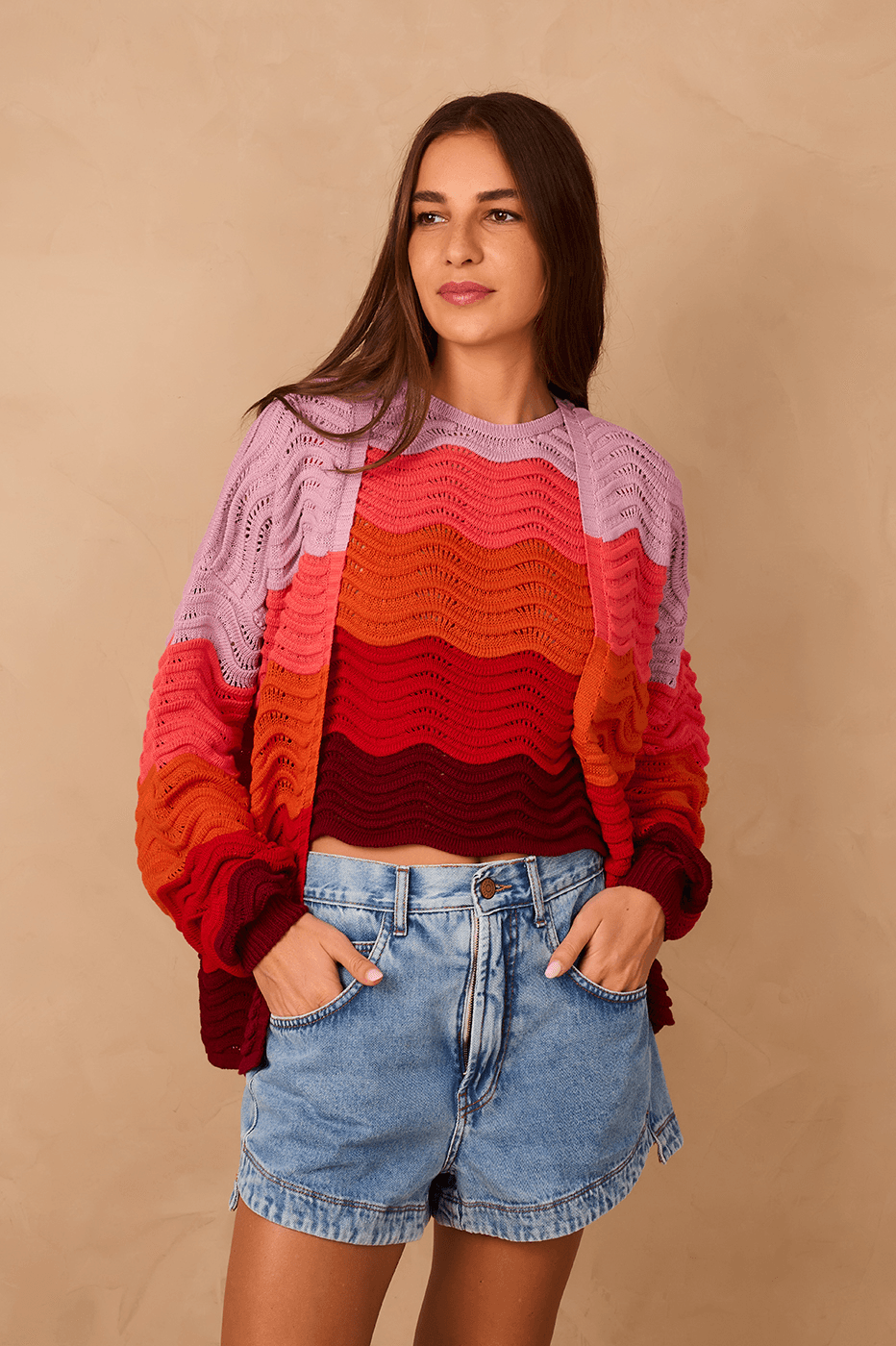 Multicolor Wa Tricot Cardigan