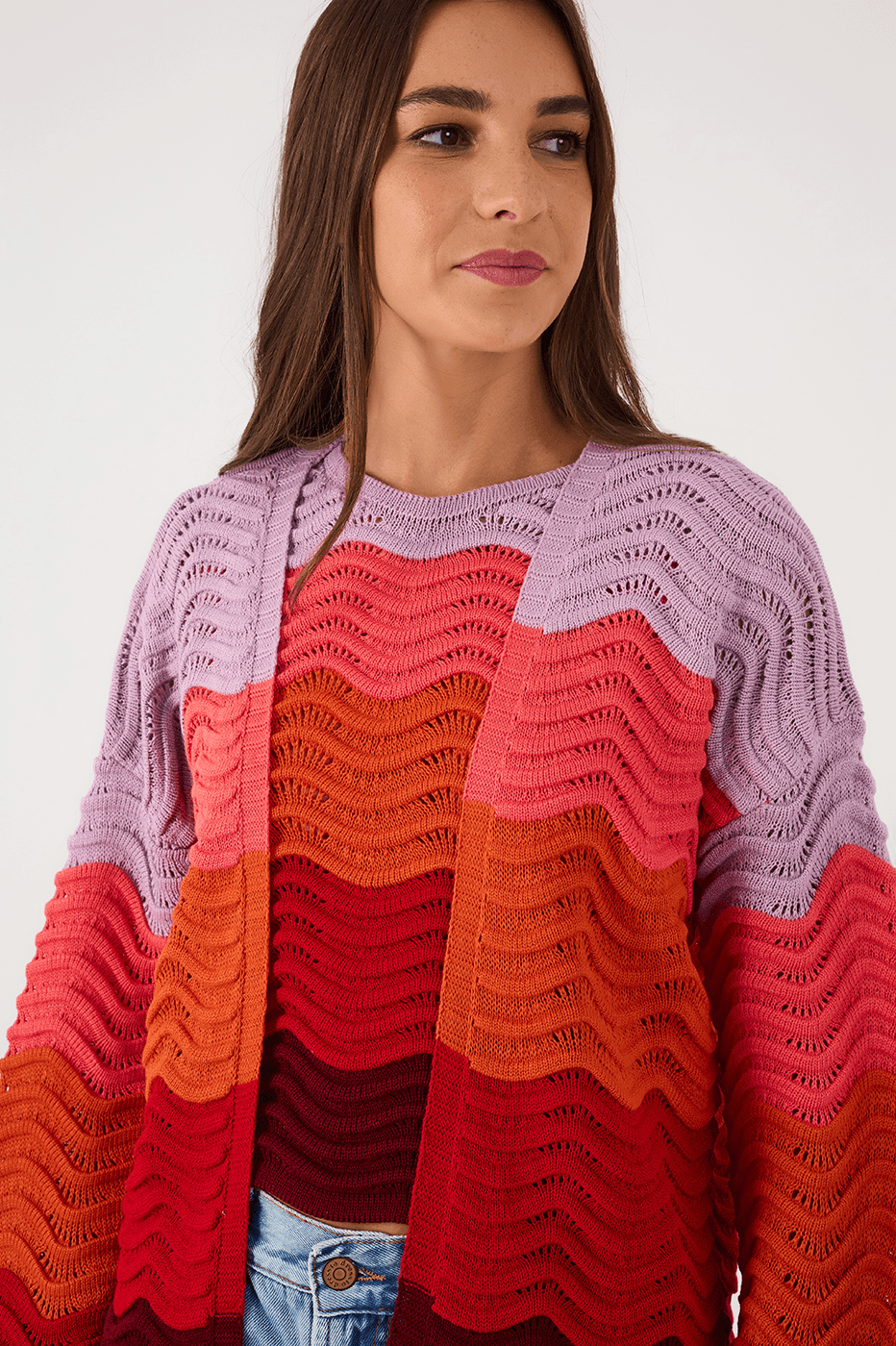 Multicolor Wa Tricot Cardigan