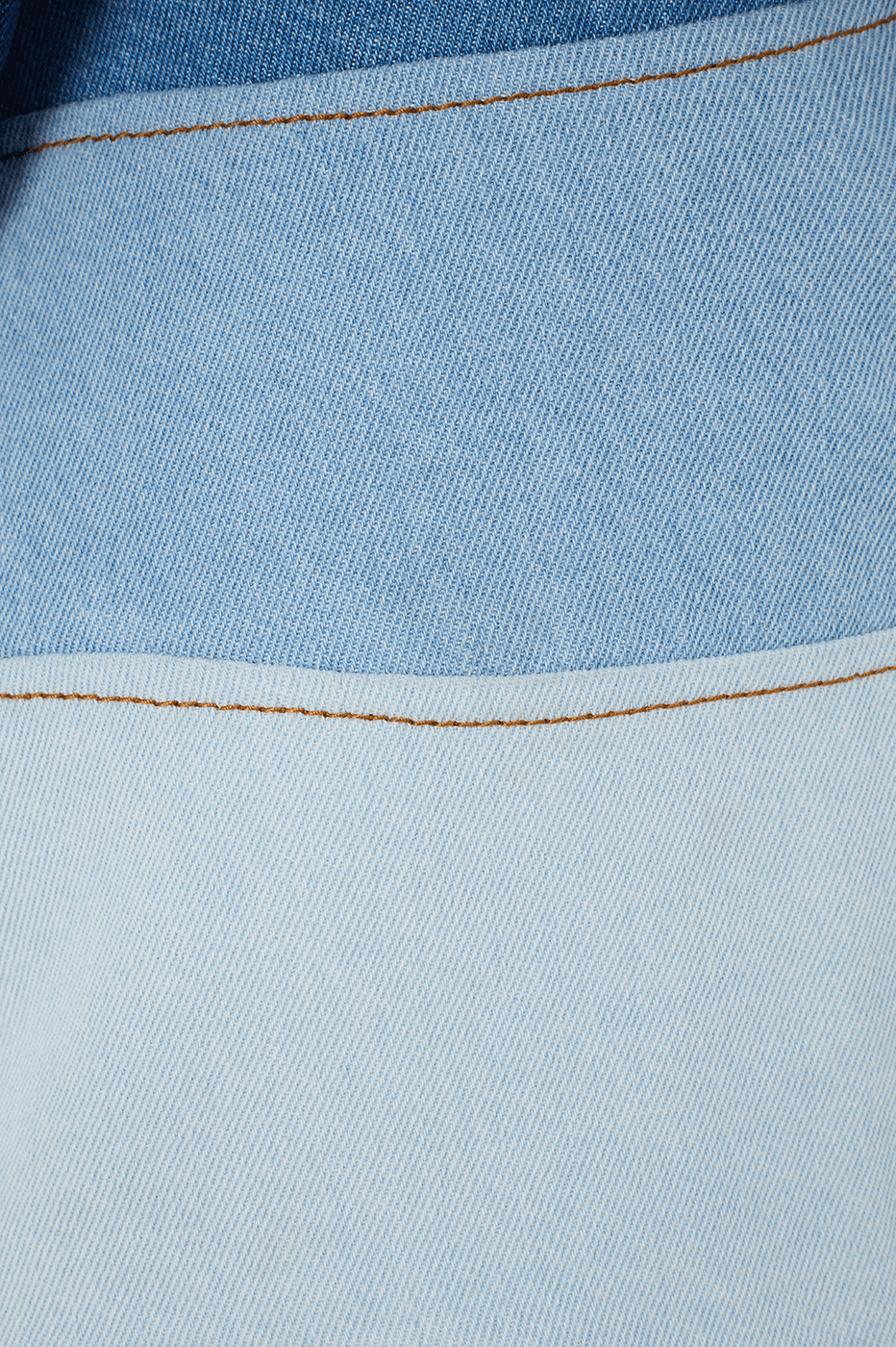 Denim Ondas Buttoned High Neck Jacket