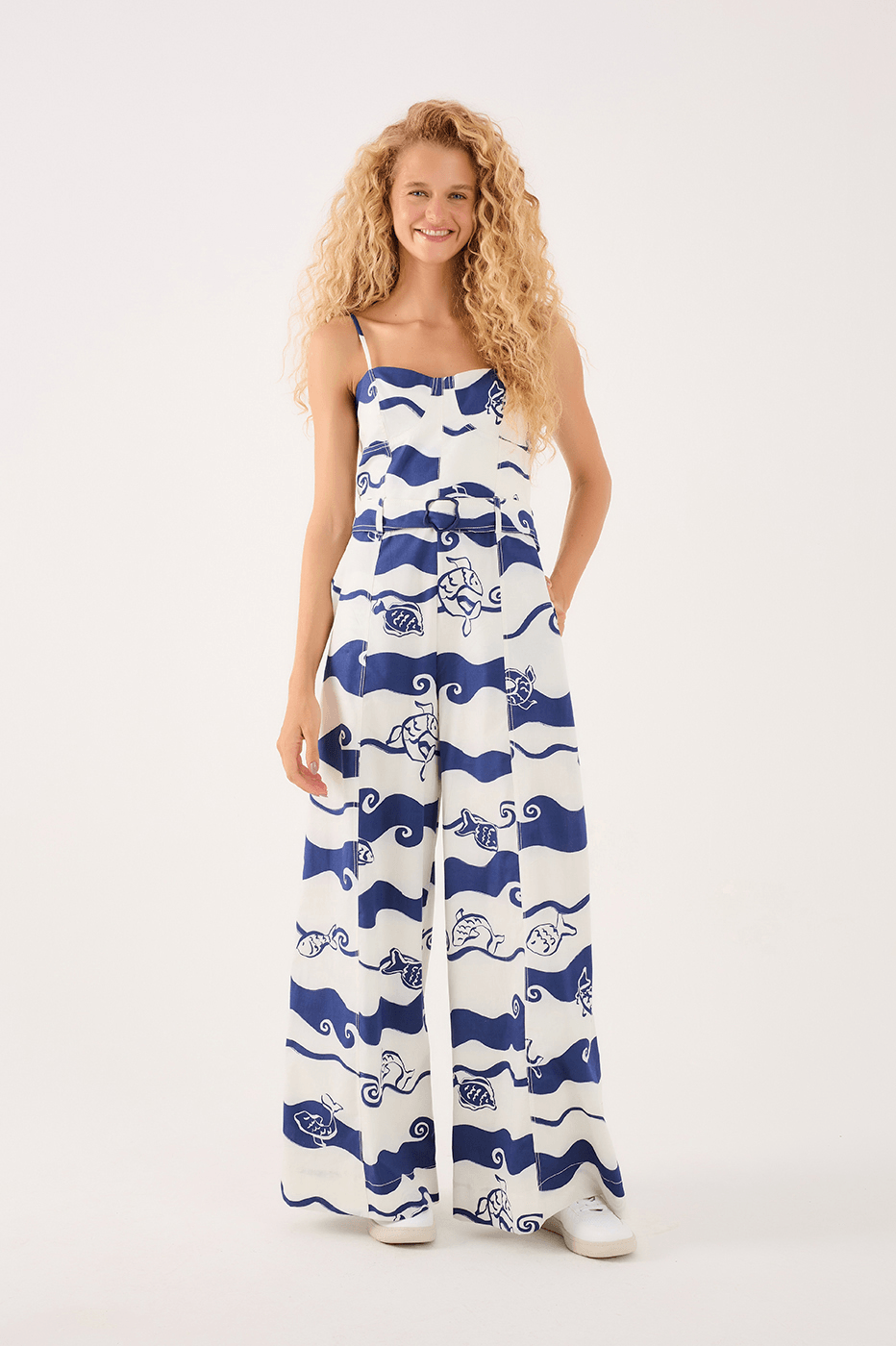 Jumpsuit In Painted Print_1