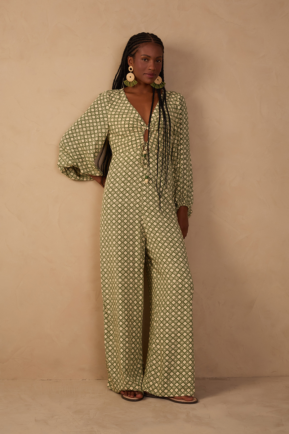 Cut-out Amanhecer Print Jumpsuit_1