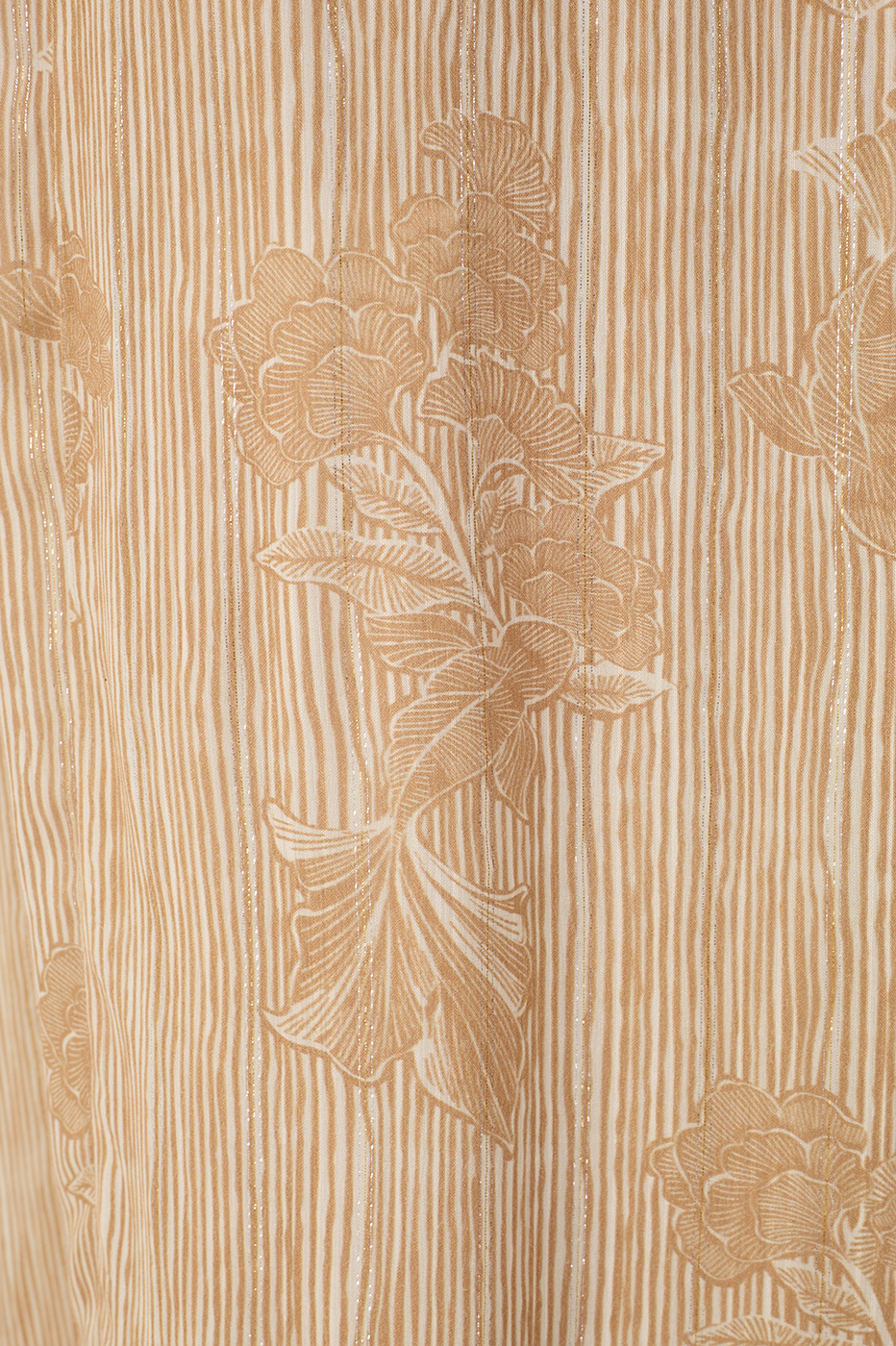 Beige Oceano One Shoulder Lurex Jumpsuit_8