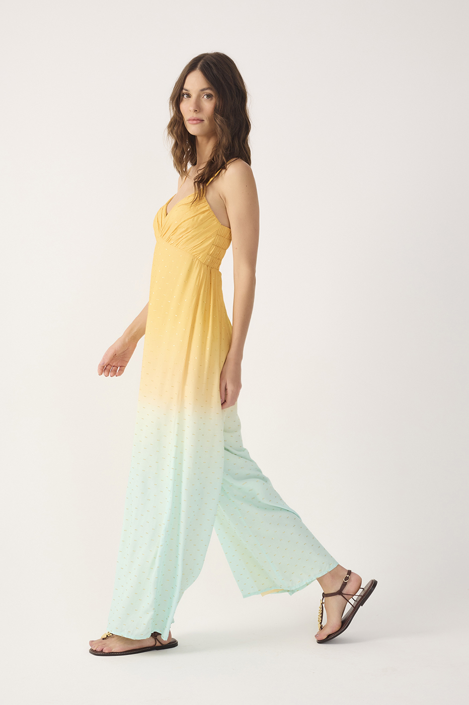 Bicolor Nascente Ruched Lurex Jumpsuit_3