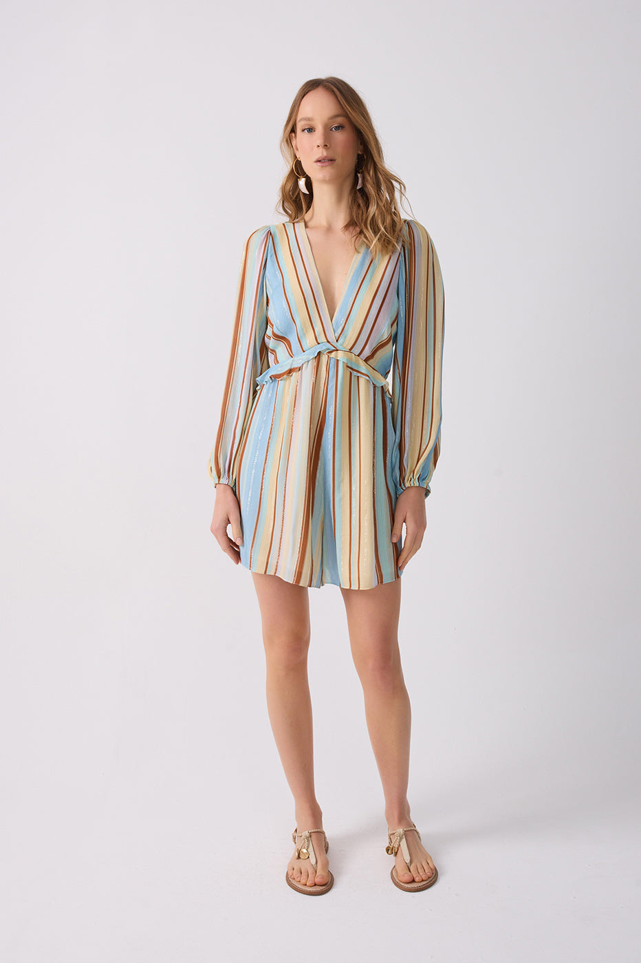 Listra Céu Print Lurex Romper_2