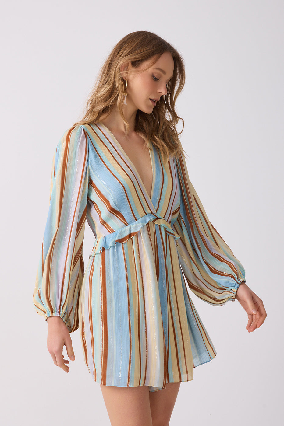 Listra Céu Print Lurex Romper_4