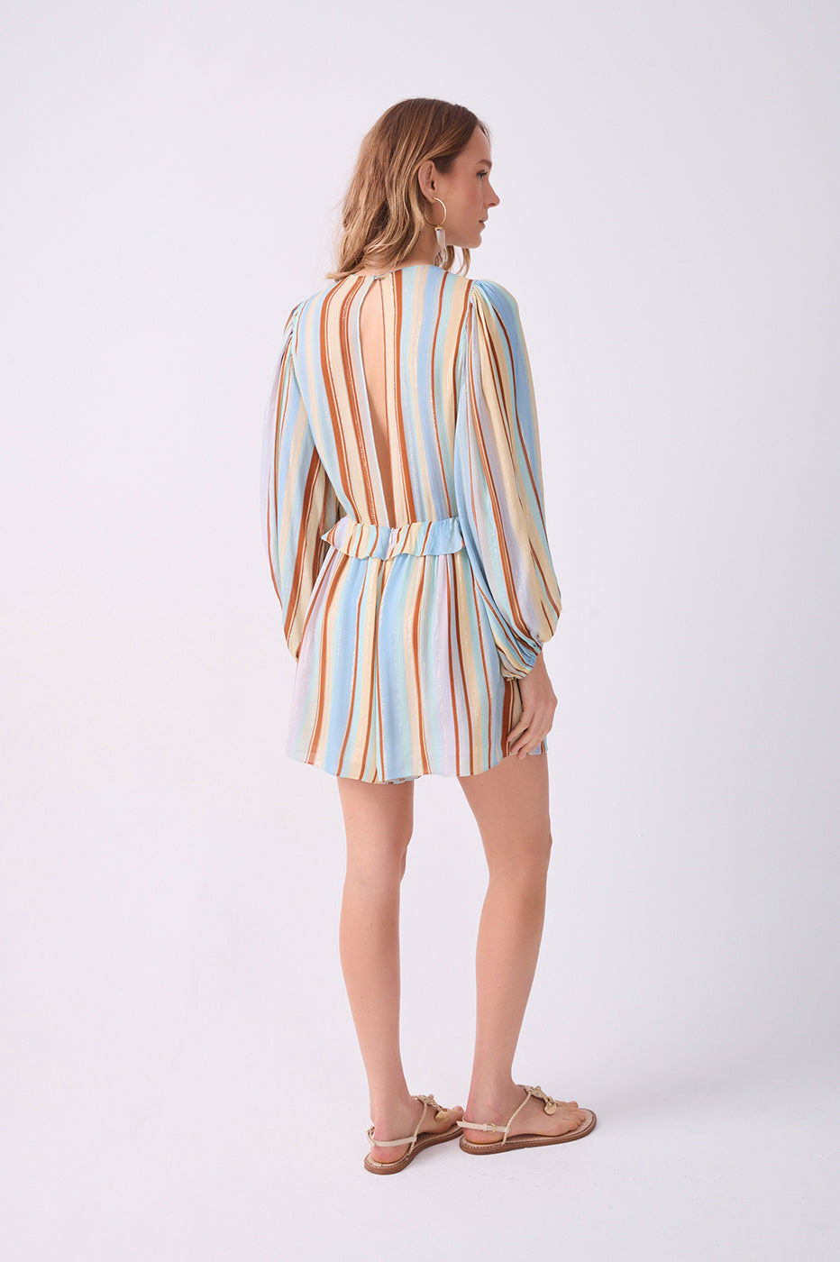 Listra Céu Print Lurex Romper_7