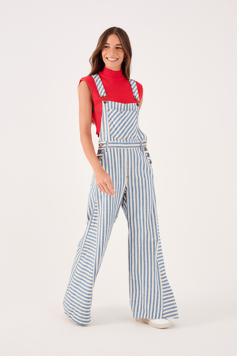 Denim Stripe Twill Overall_2