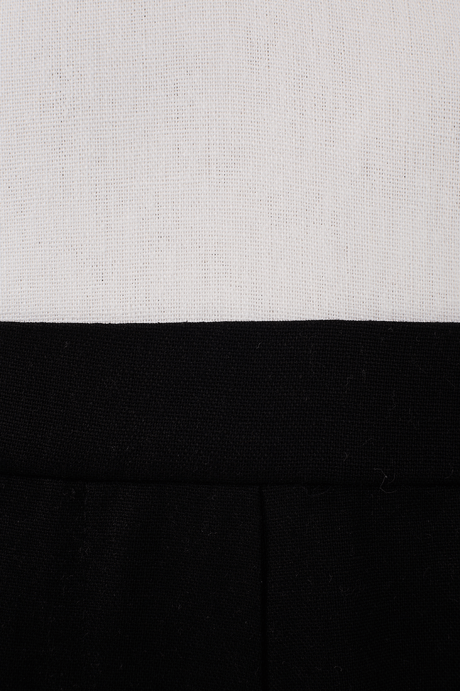 Black and White Linen Tailored Jumpsuit_8