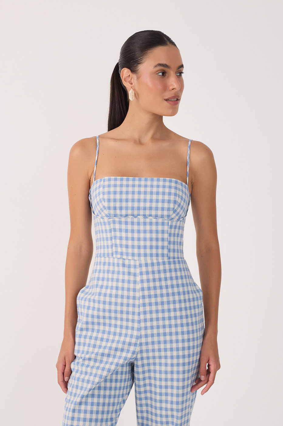 Vichy Cotton-Stretch Jumpsuit_3