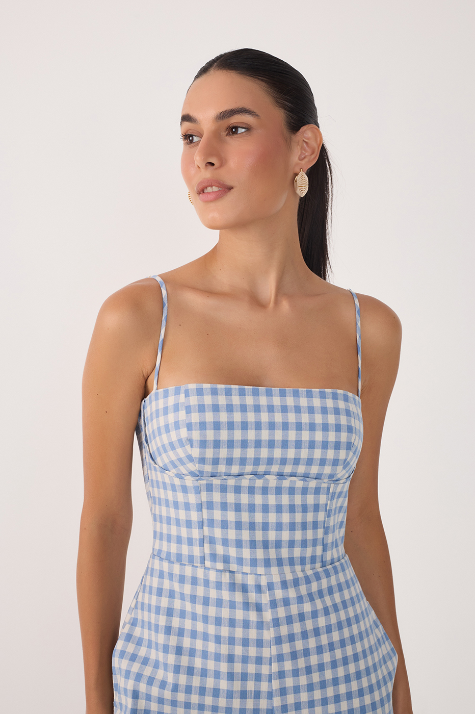 Vichy Cotton-Stretch Jumpsuit_4