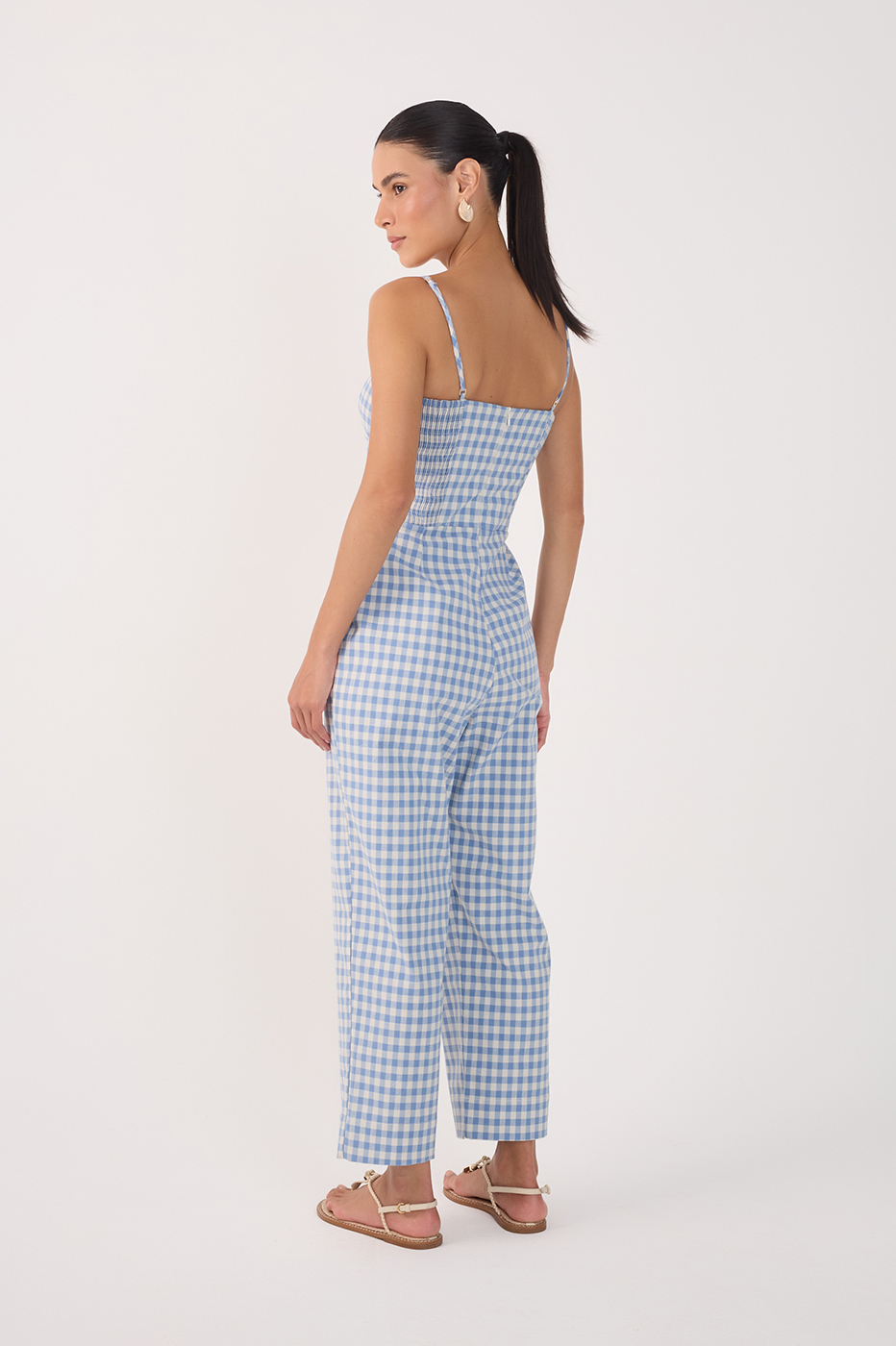 Vichy Cotton-Stretch Jumpsuit_5