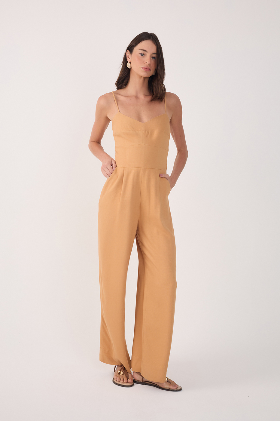Smocked-Back Jumpsuit_2