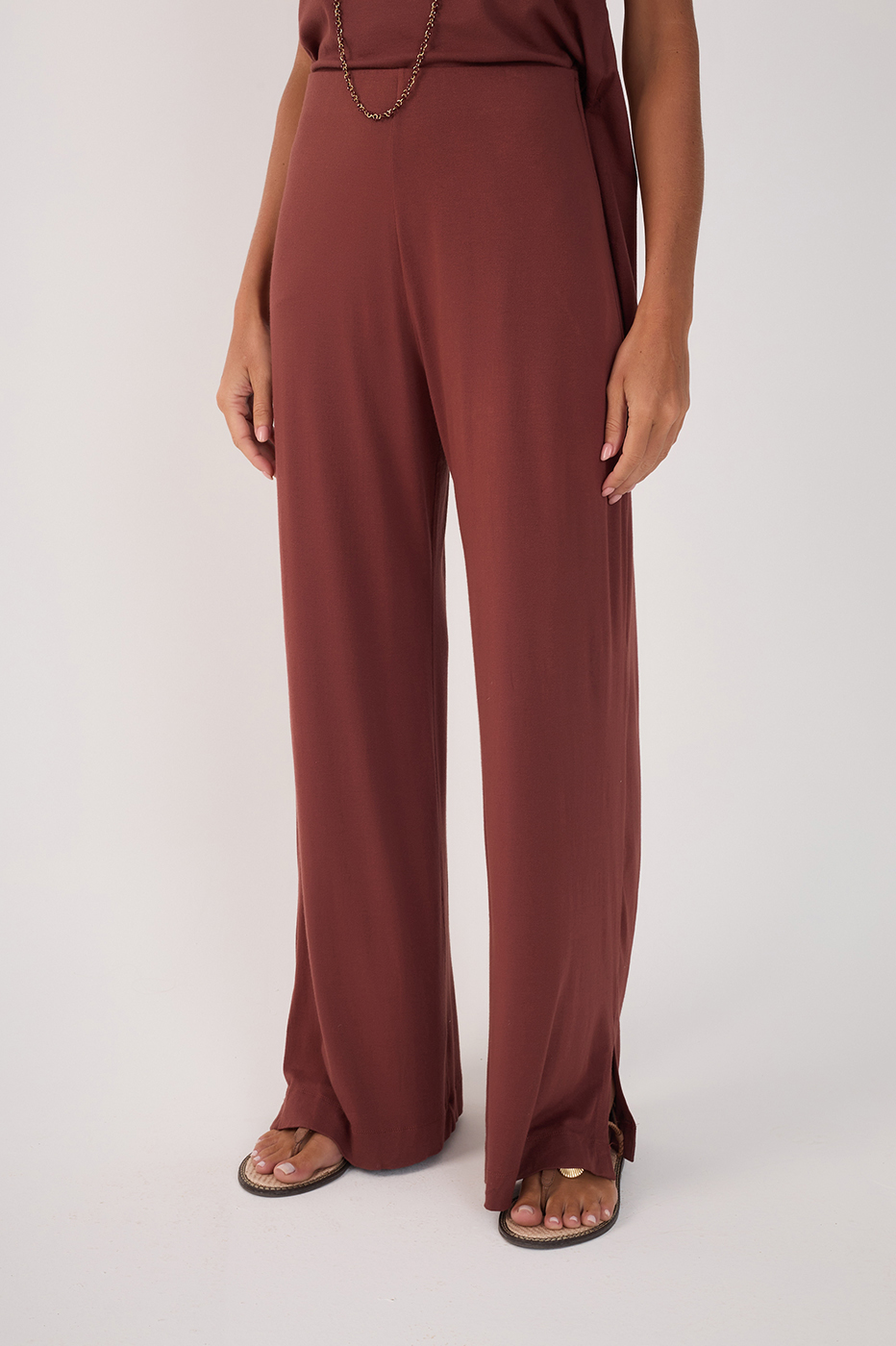 Crepe Knit Tunic and Pants Set_5