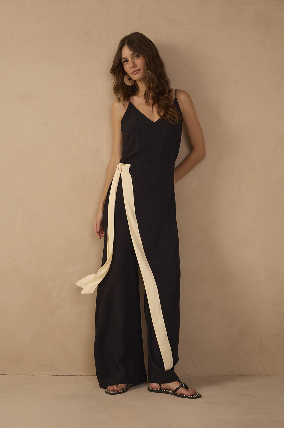 Bicolor Crepe Jumpsuit_1