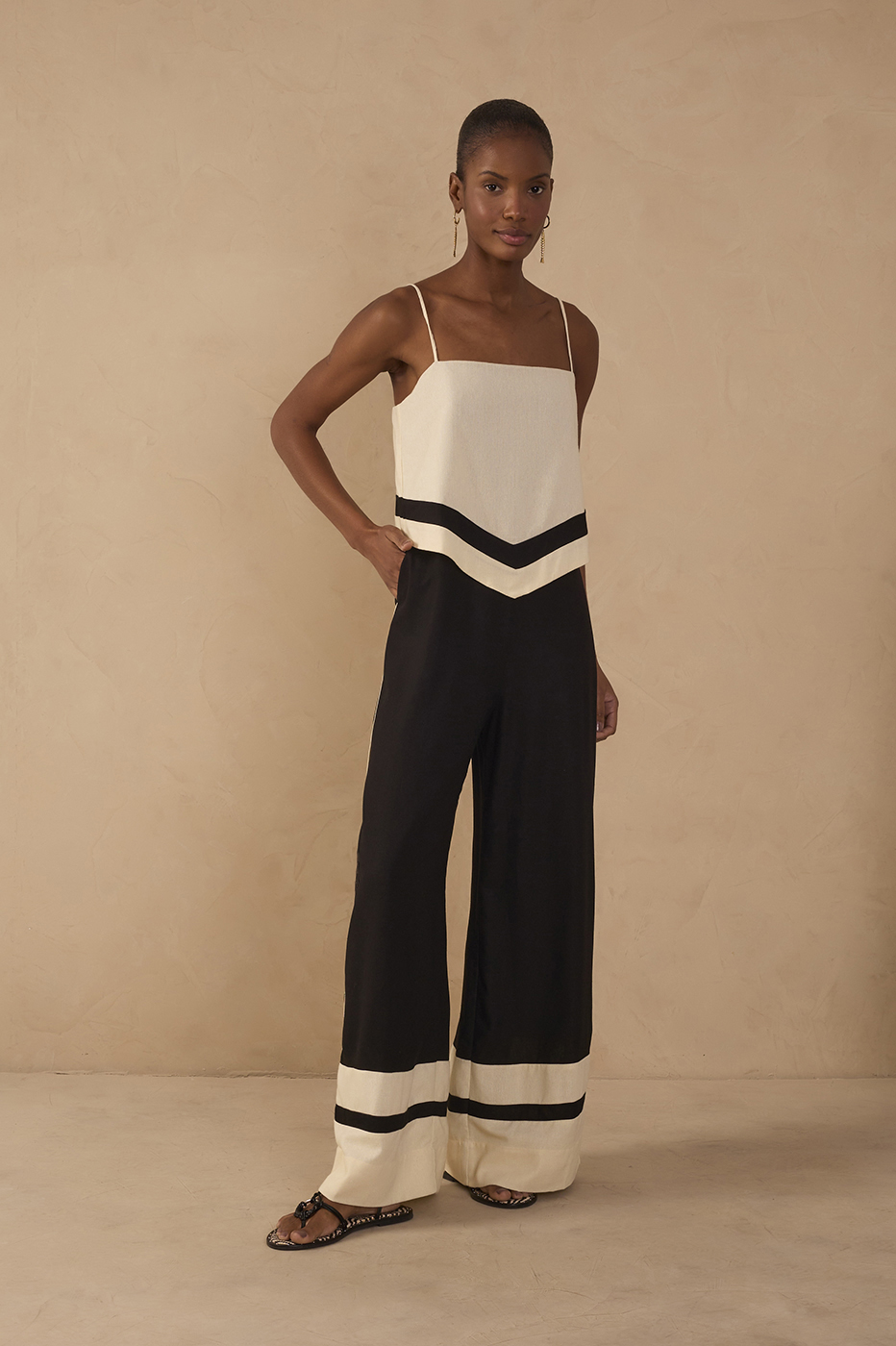 Linen Cutout Jumpsuit