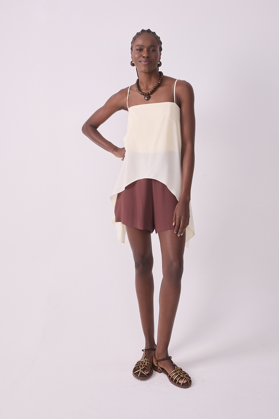 Off-White Straps Overlay Romper_2