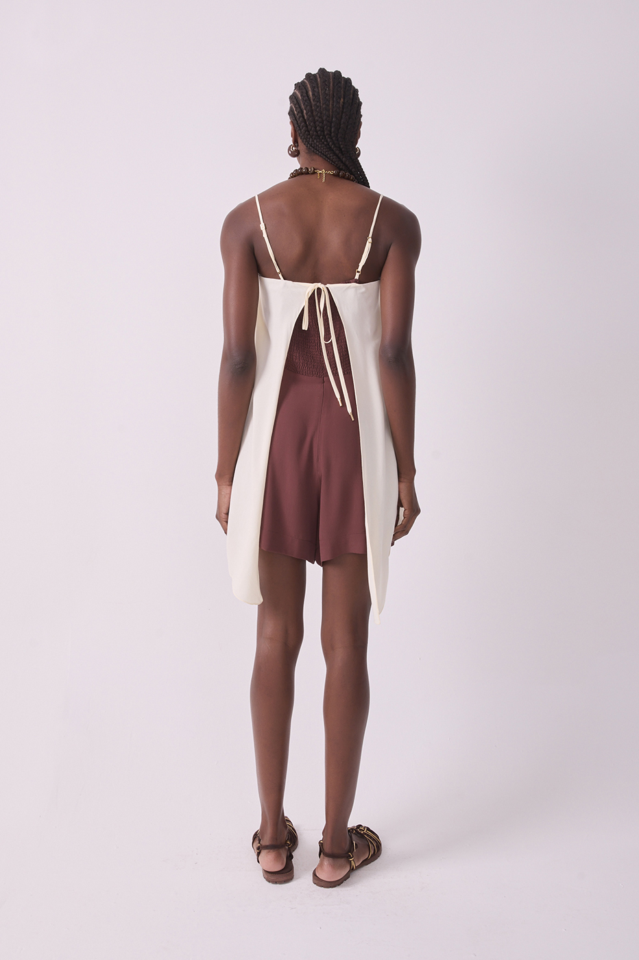 Off-White Straps Overlay Romper_6