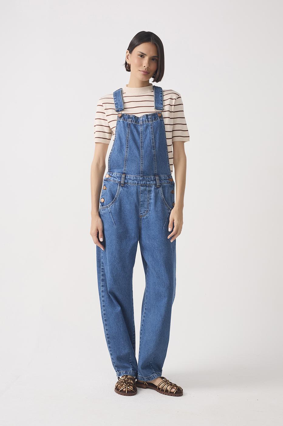 Denim Adjustable Straps Jumpsuit_2