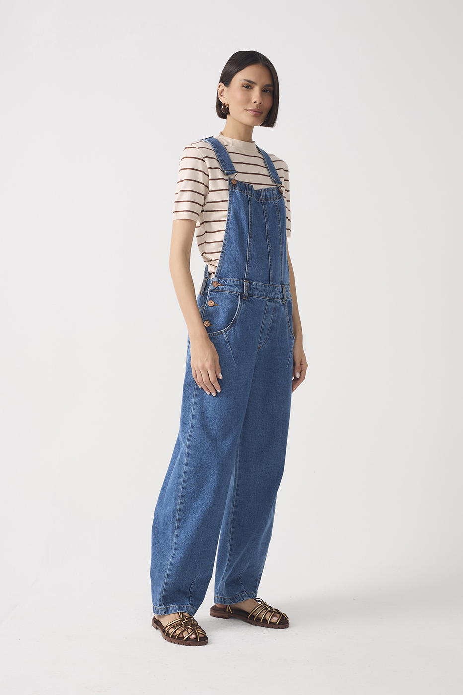 Denim Adjustable Straps Jumpsuit_3