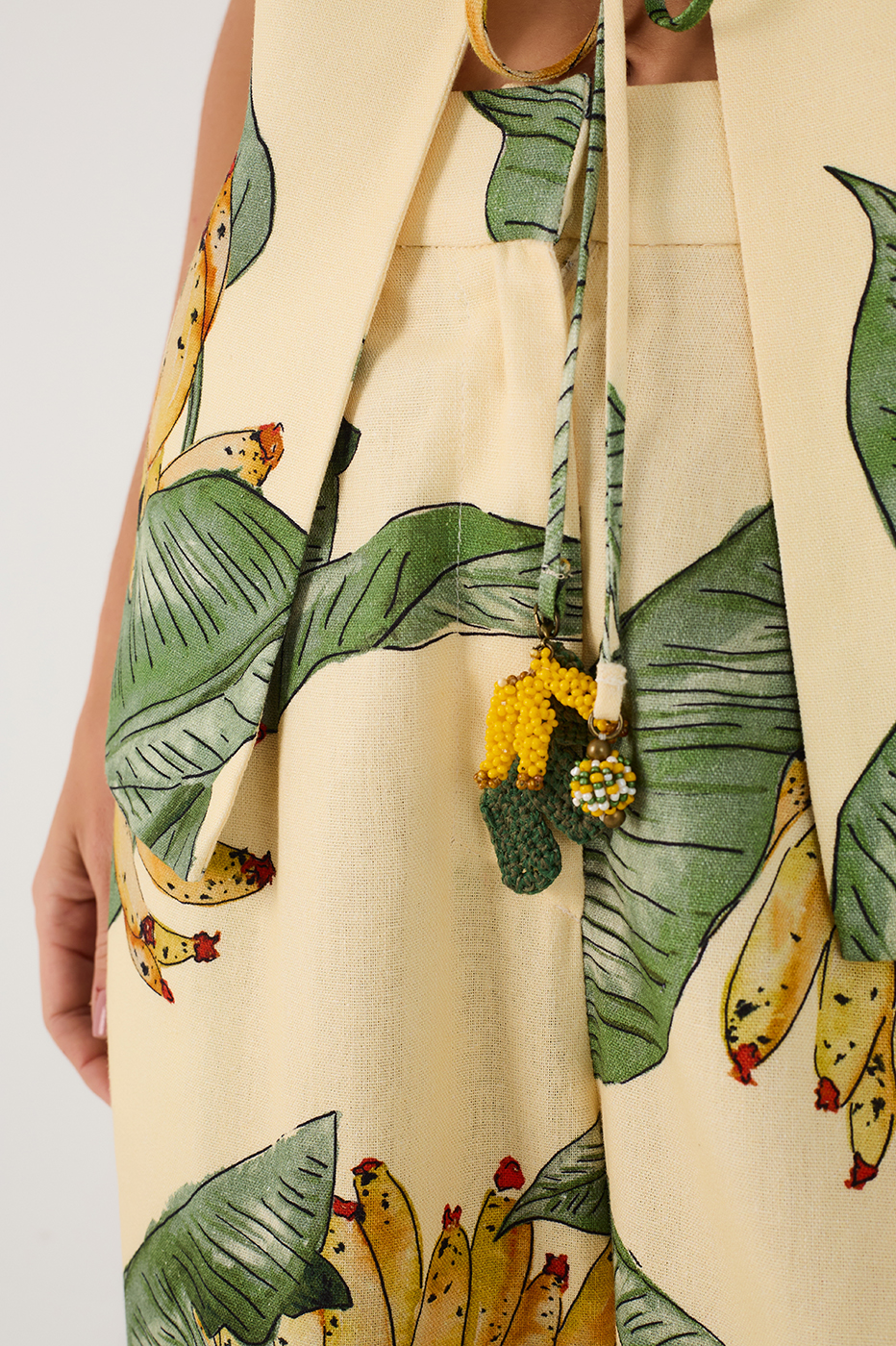 Paradise Print Linen Vest_4